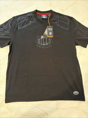 BOSS Black Buffalo Bills Short-Sleeve V-Neck Tee